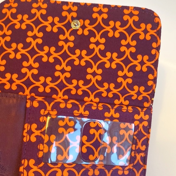 Vera Bradley Quilted Paisley Tri-Fold Wallet - Picture 4 of 8